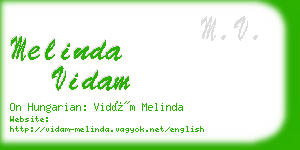 melinda vidam business card